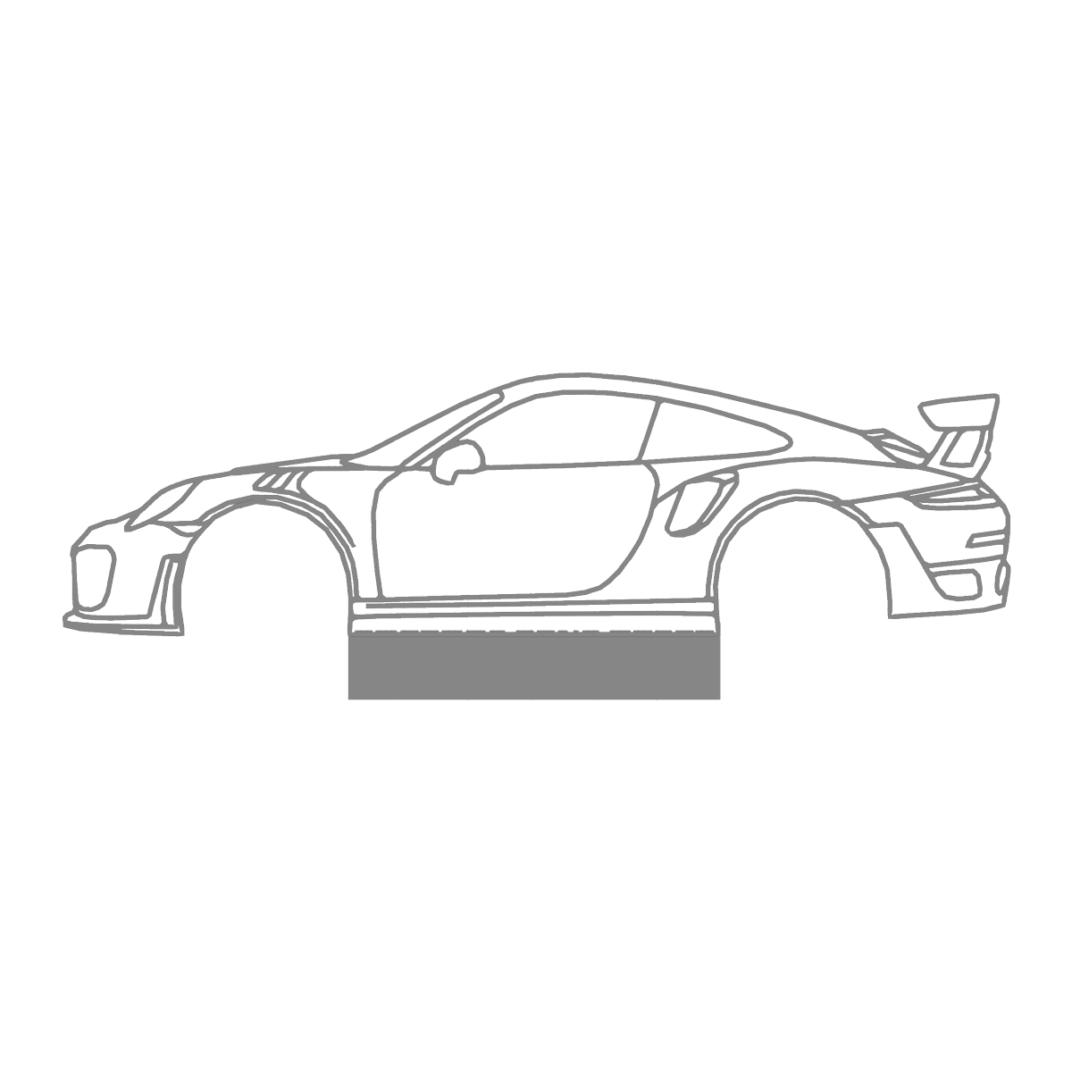 Individuelle Tischsilhouette